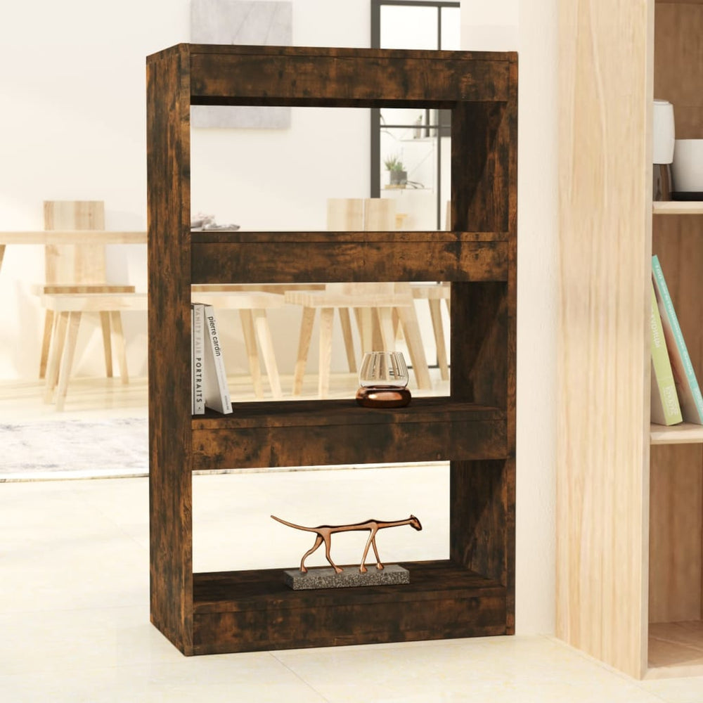 vidaXL Étagère/Séparateur de pièce Chêne fumé 60x30x103 cm Bois d'ingénierie
