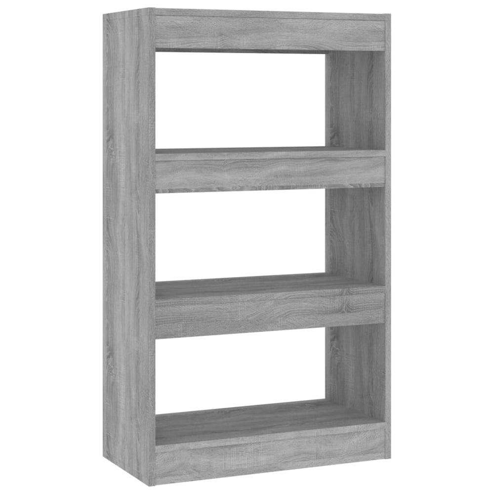 Bücherregal Raumteiler Grau Sonoma 60x30x103 cm