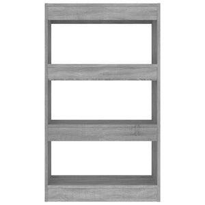 Bücherregal Raumteiler Grau Sonoma 60x30x103 cm