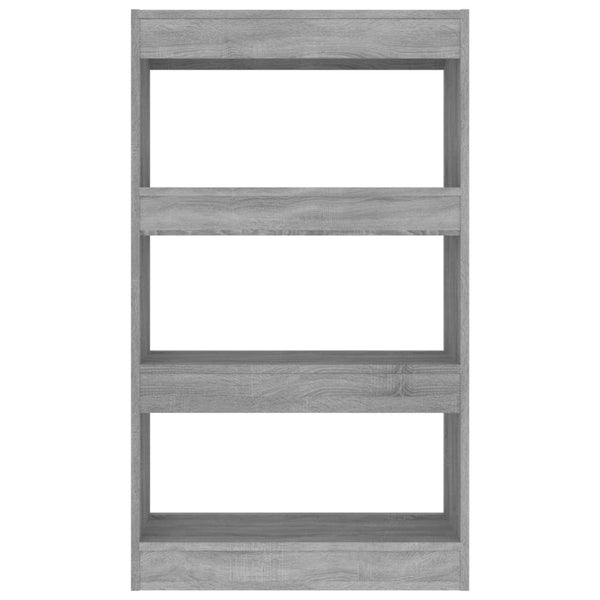 Bücherregal Raumteiler Grau Sonoma 60x30x103 cm