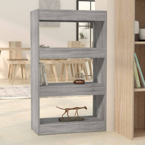 Bücherregal Raumteiler Grau Sonoma 60x30x103 cm