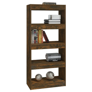 Bücherregal Raumteiler Räuchereiche 60x135 cm