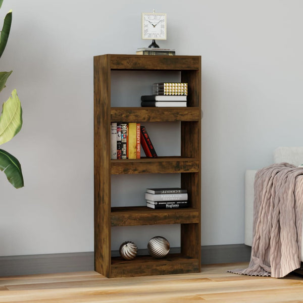 Bücherregal Raumteiler Räuchereiche 60x135 cm