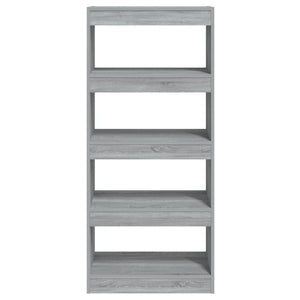 Graues Bücherregal Sonoma, 60x30x135 cm