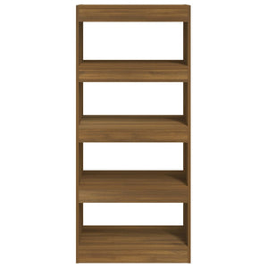 Bücherregal Raumteiler Braun Eiche 60x30x135cm