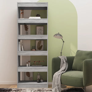 Graues Bücherregal Sonoma 60x30x166 cm