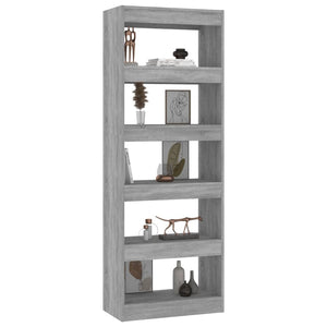 Graues Bücherregal Sonoma 60x30x166 cm