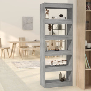 Graues Bücherregal Sonoma 60x30x166 cm