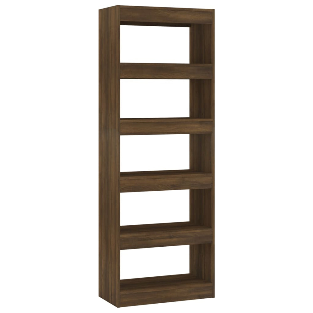 Bücherregal Raumteiler Braun Eiche 166 cm