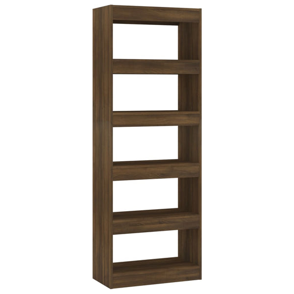 Bücherregal Raumteiler Braun Eiche 166 cm