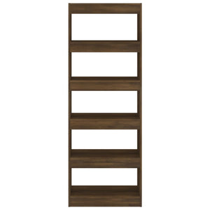 Bücherregal Raumteiler Braun Eiche 166 cm