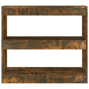 Bücherregal Raumteiler Räuchereiche 80x72 cm