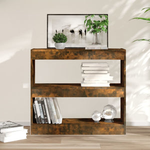 Bücherregal Raumteiler Räuchereiche 80x72 cm
