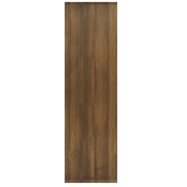 Bücherregal Raumteiler Braun Eiche 80x103 cm