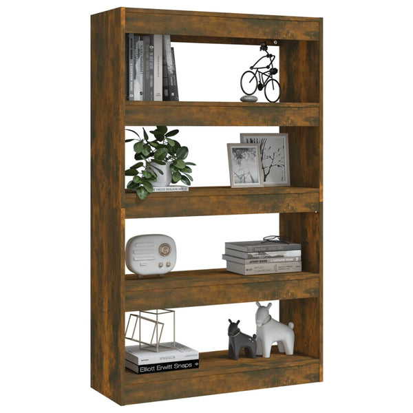 Bücherregal Raumteiler Räuchereiche 80x135 cm