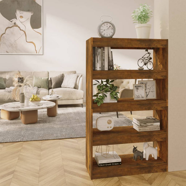 Bücherregal Raumteiler Räuchereiche 80x135 cm