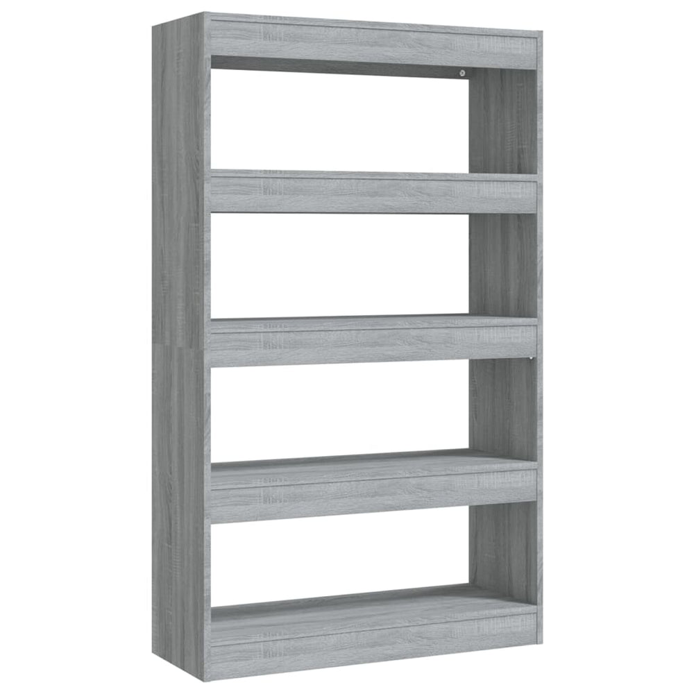 vidaXL Étagère/Séparateur de pièce Gris Sonoma 80x30x135 cm Bois d'ingénierie