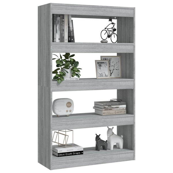 Graues Bücherregal Sonoma 80x135 cm
