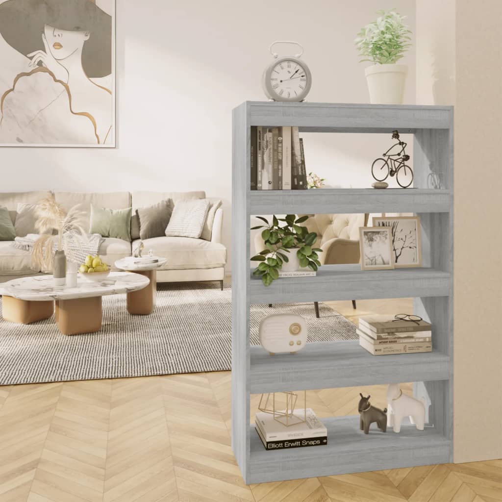 Graues Bücherregal Sonoma 80x135 cm