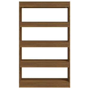 Bücherregal Raumteiler Braun Eiche 80x30x135 cm