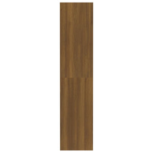 Bücherregal Raumteiler Braun Eiche 80x30x135 cm