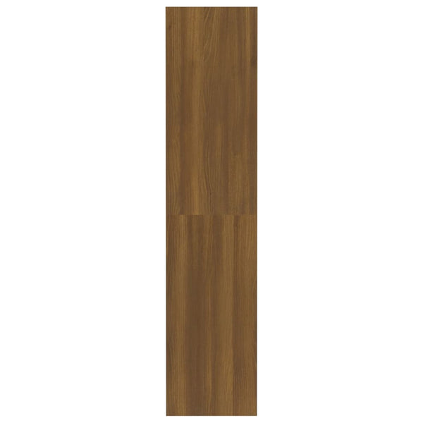 Bücherregal Raumteiler Braun Eiche 80x30x135 cm