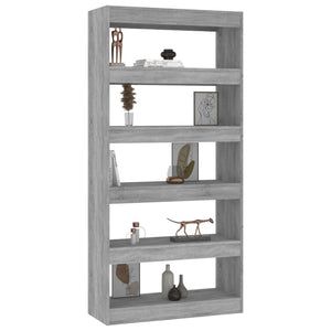 Graues Bücherregal Sonoma 80x166 cm