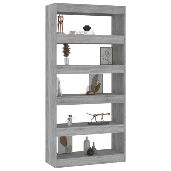 Graues Bücherregal Sonoma 80x166 cm