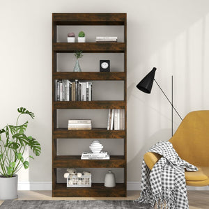 Bücherregal Raumteiler Räuchereiche 198 cm