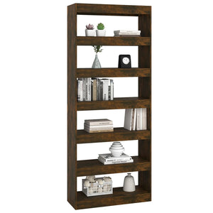 Bücherregal Raumteiler Räuchereiche 198 cm