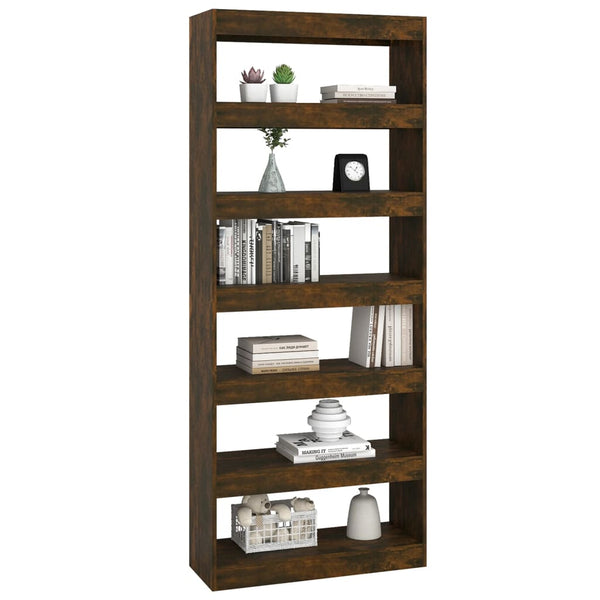 Bücherregal Raumteiler Räuchereiche 198 cm