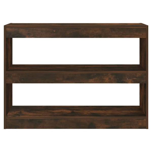 Bücherregal Raumteiler Räuchereiche 100x72 cm