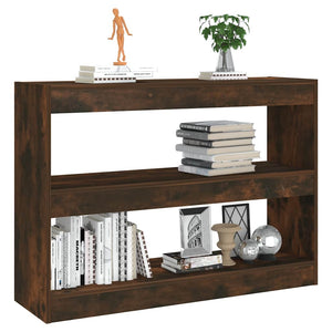 Bücherregal Raumteiler Räuchereiche 100x72 cm