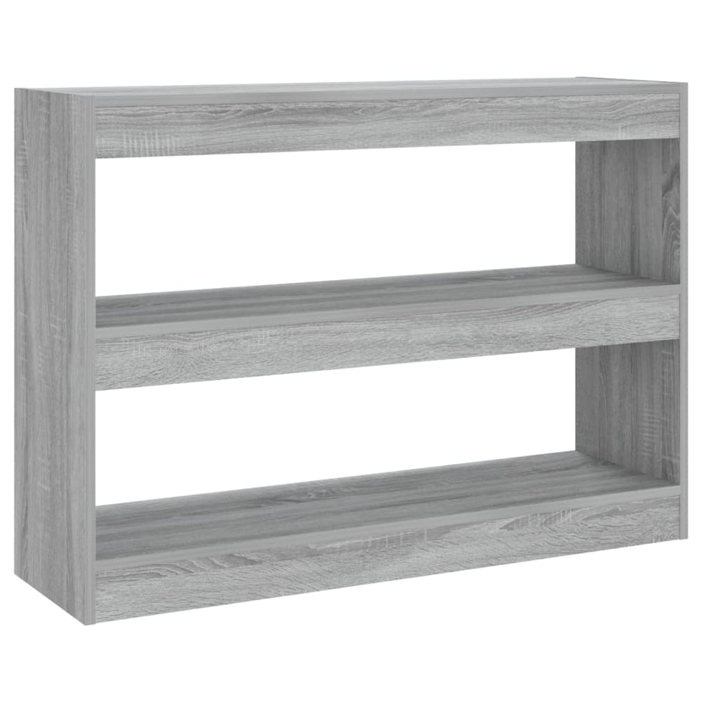 Bücherregal Raumteiler Grau Sonoma 100 cm