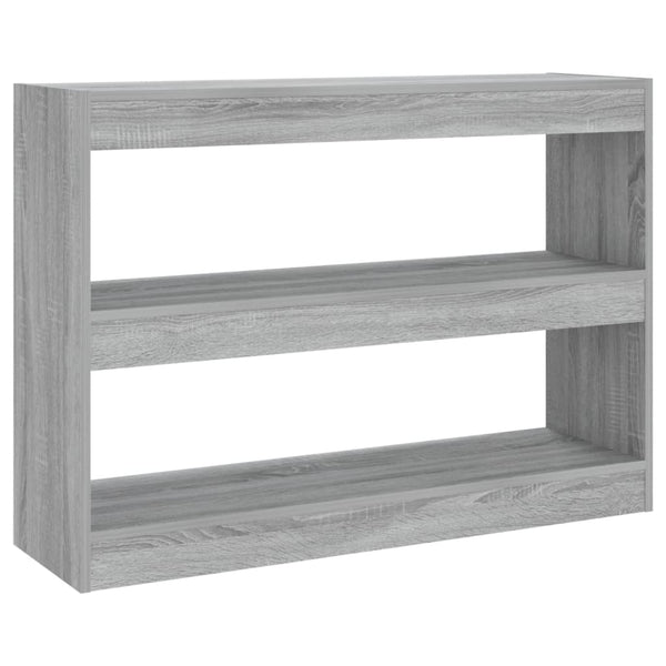 Bücherregal Raumteiler Grau Sonoma 100 cm