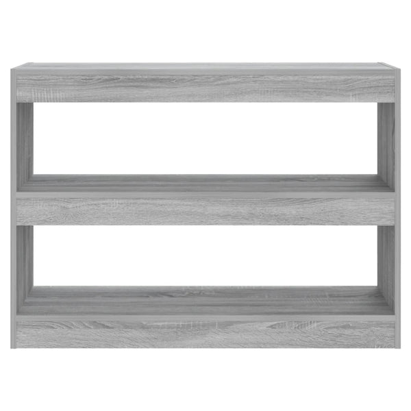 Bücherregal Raumteiler Grau Sonoma 100 cm