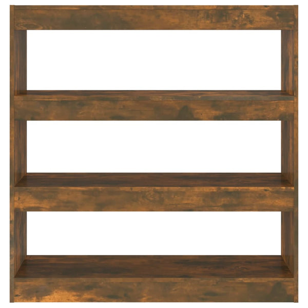 Bücherregal Raumteiler Räuchereiche 100x103 cm