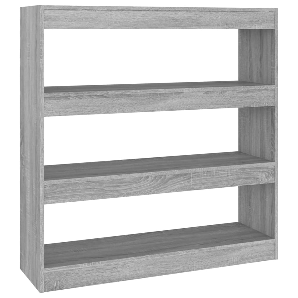 vidaXL Bibliothèque/Séparateur de pièce Gris Sonoma 100x30x103 cm