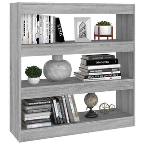 Graues Bücherregal Sonoma 100x103 cm