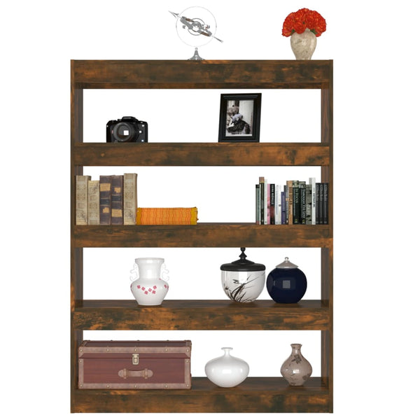 Bücherregal Raumteiler Räuchereiche 100x135 cm
