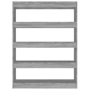 Bücherregal Raumteiler Grau Sonoma 100x135 cm
