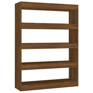 Bücherregal Raumteiler Braun Eichenoptik 100x135 cm