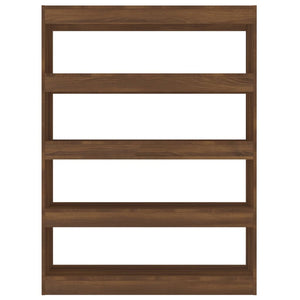 Bücherregal Raumteiler Braun Eichenoptik 100x135 cm