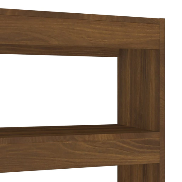 Bücherregal Raumteiler Braun Eichenoptik 100x135 cm