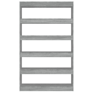 Bücherregal Raumteiler Grau Sonoma 100x30x166 cm
