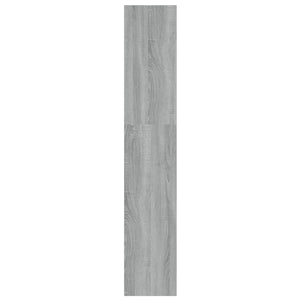 Bücherregal Raumteiler Grau Sonoma 100x30x166 cm