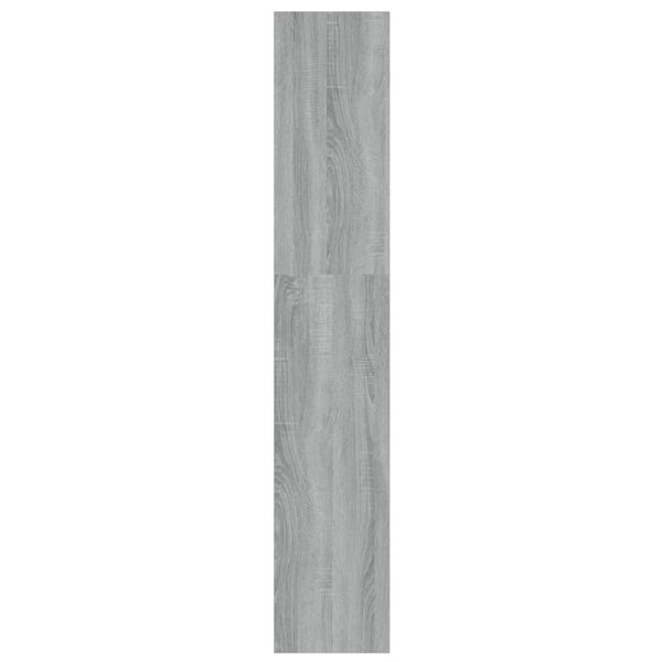 Bücherregal Raumteiler Grau Sonoma 100x30x166 cm