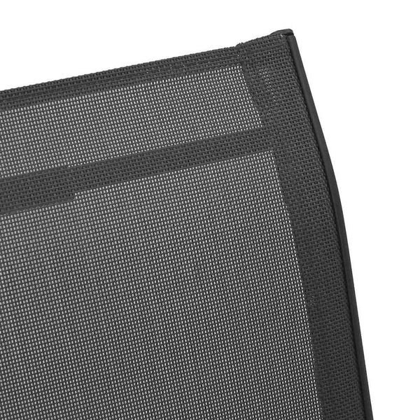vidaXL Chaises de jardin empilables 4 pcs Noir Textilène