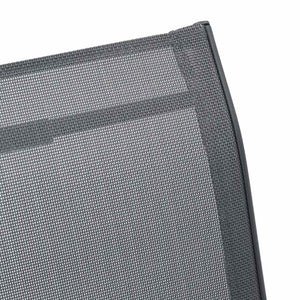 vidaXL Chaises de jardin empilables 4 pcs Gris textilène
