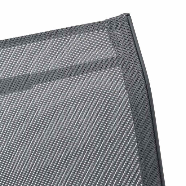 vidaXL Chaises de jardin empilables 4 pcs Gris textilène